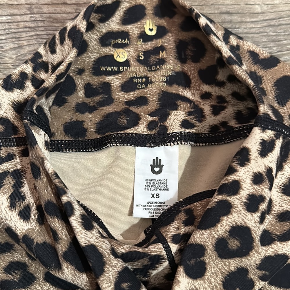 Spiritual Gangster Leopard Leggings XS - Picture 5 of 12